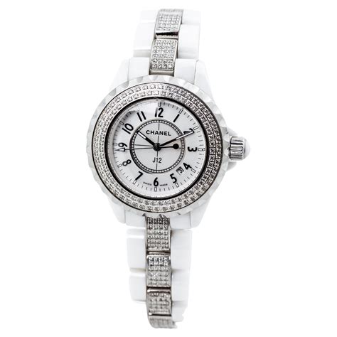 chanel premiere diamond watch|Chanel white watch with diamonds.